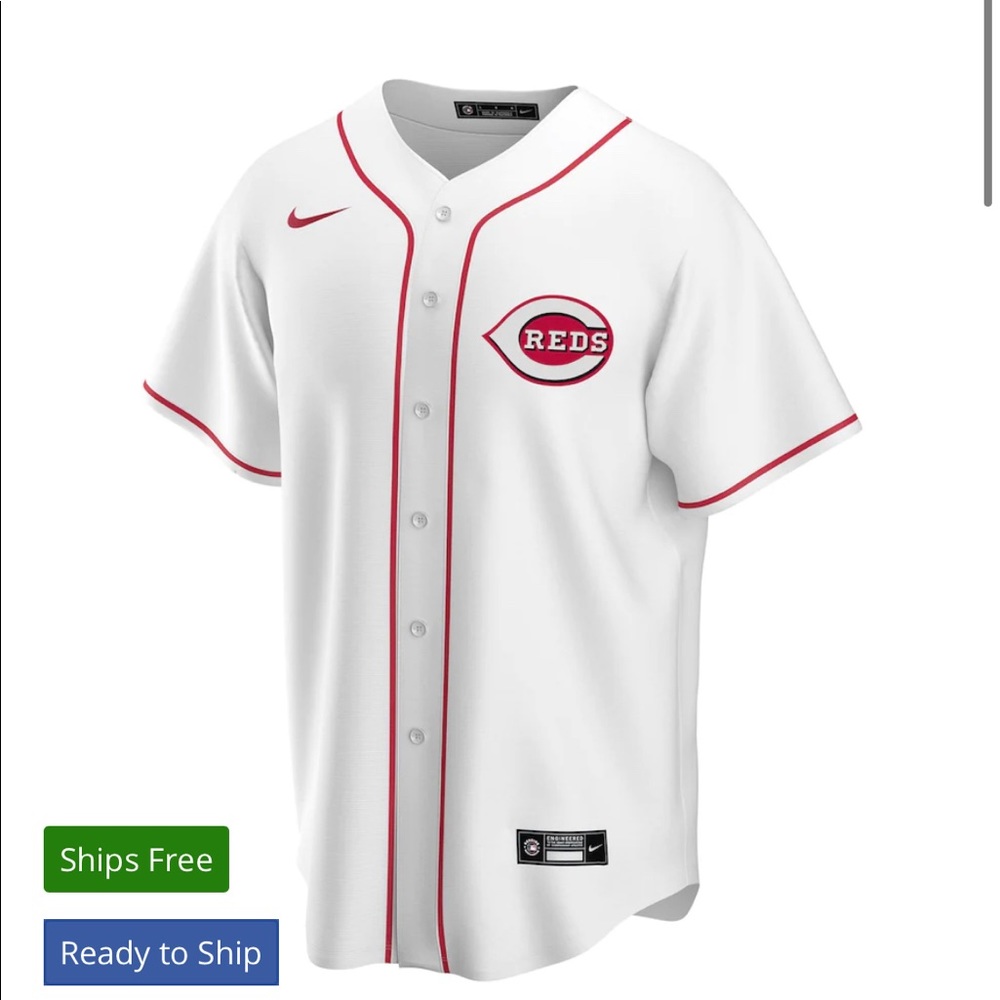 Men's Cincinnati Reds Joey Votto White Jersey